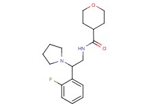 N-[2-(2-fluorophenyl)-2-pyrrolidin-1-ylethyl]tetrahydro-2H-pyran-4-carboxamide