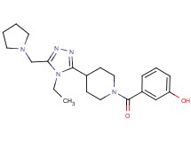 3-({4-[4-ethyl-5-(pyrrolidin-1-ylmethyl)-4H-1,2,4-triazol-3-yl]piperidin-1-yl}carbonyl)phenol