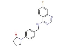 1-(4-{[(7-fluoroquinazolin-4-yl)amino]methyl}phenyl)pyrrolidin-2-one