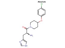 (2S)-1-[4-(4-chlorophenoxy)-1-piperidinyl]-3-(1H-imidazol-4-yl)-1-oxo-2-propanamine