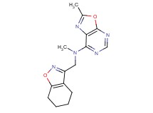 N,2-dimethyl-N-(4,5,6,7-tetrahydro-1,2-benzisoxazol-3-ylmethyl)[1,3]oxazolo[5,4-d]pyrimidin-7-amine