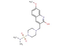 4-[(2-hydroxy-7-methoxy-3-quinolinyl)methyl]-N,N-dimethyl-1-piperazinesulfonamide