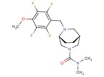 (1R*,5R*)-N,N-dimethyl-6-(2,3,5,6-tetrafluoro-4-methoxybenzyl)-3,6-diazabicyclo[3.2.2]nonane-3-carboxamide