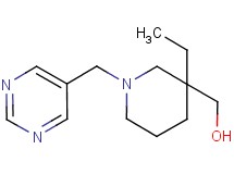 [3-ethyl-1-(5-pyrimidinylmethyl)-3-piperidinyl]methanol
