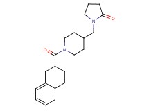 1-{[1-(1,2,3,4-tetrahydro-2-naphthalenylcarbonyl)-4-piperidinyl]methyl}-2-pyrrolidinone