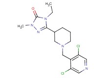 5-{1-[(3,5-dichloropyridin-4-yl)methyl]piperidin-3-yl}-4-ethyl-2-methyl-2,4-dihydro-3H-1,2,4-triazol-3-one