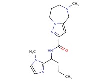 5-methyl-N-[1-(1-methyl-1H-imidazol-2-yl)butyl]-5,6,7,8-tetrahydro-4H-pyrazolo[1,5-a][1,4]diazepine-2-carboxamide