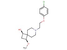 (1R*,3S*)-7-[2-(4-chlorophenoxy)ethyl]-3-methoxy-7-azaspiro[3.5]nonan-1-ol