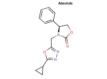(4S)-3-[(5-cyclopropyl-1,3,4-oxadiazol-2-yl)methyl]-4-phenyl-1,3-oxazolidin-2-one