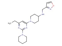 1-(6-ethyl-2-piperidin-1-ylpyrimidin-4-yl)-N-(isoxazol-3-ylmethyl)piperidin-4-amine