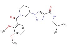 1-[1-(2,3-dimethoxybenzoyl)-3-piperidinyl]-N-isobutyl-1H-1,2,3-triazole-4-carboxamide