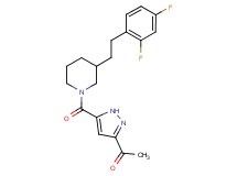 1-[5-({3-[2-(2,4-difluorophenyl)ethyl]-1-piperidinyl}carbonyl)-1H-pyrazol-3-yl]ethanone