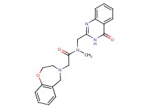2-(2,3-dihydro-1,4-benzoxazepin-4(5H)-yl)-N-methyl-N-[(4-oxo-3,4-dihydro-2-quinazolinyl)methyl]acetamide