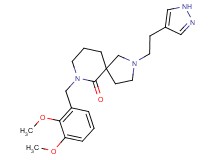 7-(2,3-dimethoxybenzyl)-2-[2-(1H-pyrazol-4-yl)ethyl]-2,7-diazaspiro[4.5]decan-6-one