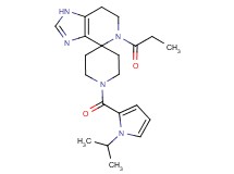 1'-[(1-isopropyl-1H-pyrrol-2-yl)carbonyl]-5-propionyl-1,5,6,7-tetrahydrospiro[imidazo[4,5-c]pyridine-4,4'-piperidine]