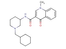 N-[1-(cyclohexylmethyl)-3-piperidinyl]-1-methyl-4-oxo-1,4-dihydro-3-quinolinecarboxamide