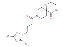 9-[4-(3,5-dimethyl-1H-pyrazol-1-yl)butanoyl]-1,4,9-triazaspiro[5.5]undecan-5-one
