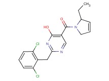 2-(2,6-dichlorobenzyl)-5-[(2-ethyl-2,5-dihydro-1H-pyrrol-1-yl)carbonyl]pyrimidin-4-ol