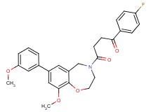 1-(4-fluorophenyl)-4-[9-methoxy-7-(3-methoxyphenyl)-2,3-dihydro-1,4-benzoxazepin-4(5H)-yl]-4-oxo-1-butanone