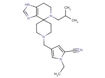 1-ethyl-4-[(5-isobutyl-1,5,6,7-tetrahydro-1'H-spiro[imidazo[4,5-c]pyridine-4,4'-piperidin]-1'-yl)methyl]-1H-pyrrole-2-carbonitrile