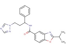 2-isopropyl-N-[1-phenyl-3-(1H-1,2,4-triazol-1-yl)propyl]-1,3-benzoxazole-5-carboxamide