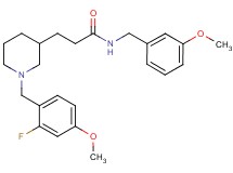 3-[1-(2-fluoro-4-methoxybenzyl)-3-piperidinyl]-N-(3-methoxybenzyl)propanamide