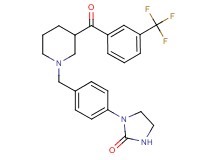 1-[4-({3-[3-(trifluoromethyl)benzoyl]-1-piperidinyl}methyl)phenyl]-2-imidazolidinone