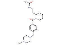 N-[2-(1-{4-[(4-methyl-1-piperazinyl)methyl]benzoyl}-2-piperidinyl)ethyl]acetamide