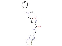 5-{[benzyl(methyl)amino]methyl}-N-(2,3-dihydroimidazo[2,1-b][1,3]thiazol-6-ylmethyl)-3-isoxazolecarboxamide