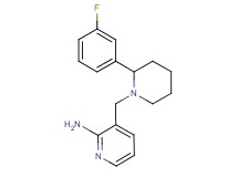 3-{[2-(3-fluorophenyl)-1-piperidinyl]methyl}-2-pyridinamine