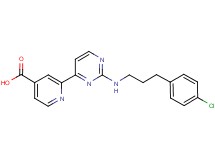 2-(2-{[3-(4-chlorophenyl)propyl]amino}pyrimidin-4-yl)isonicotinic acid