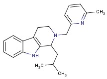1-isobutyl-2-[(6-methyl-2-pyridinyl)methyl]-2,3,4,9-tetrahydro-1H-beta-carboline