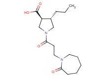 (3S*,4S*)-1-[3-(2-oxo-1-azepanyl)propanoyl]-4-propyl-3-pyrrolidinecarboxylic acid