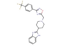 2-[1-({3-[4-(trifluoromethyl)phenyl]-1,2,4-oxadiazol-5-yl}methyl)-4-piperidinyl]-1H-benzimidazole