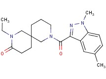 8-[(1,5-dimethyl-1H-indazol-3-yl)carbonyl]-2-ethyl-2,8-diazaspiro[5.5]undecan-3-one