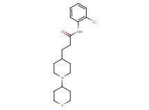 N-(2-chlorophenyl)-3-[1-(tetrahydro-2H-thiopyran-4-yl)-4-piperidinyl]propanamide