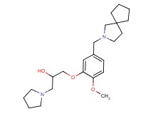 1-[5-(2-azaspiro[4.4]non-2-ylmethyl)-2-methoxyphenoxy]-3-pyrrolidin-1-ylpropan-2-ol