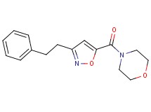 4-{[3-(2-phenylethyl)-5-isoxazolyl]carbonyl}morpholine