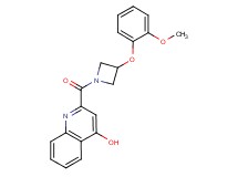 2-{[3-(2-methoxyphenoxy)-1-azetidinyl]carbonyl}-4-quinolinol
