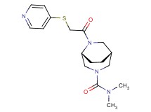 (1R*,5R*)-N,N-dimethyl-6-[(4-pyridinylthio)acetyl]-3,6-diazabicyclo[3.2.2]nonane-3-carboxamide