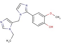 4-{1-[(1-ethyl-1H-imidazol-5-yl)methyl]-1H-imidazol-2-yl}-2-methoxyphenol