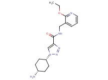 1-(cis-4-aminocyclohexyl)-N-[(2-ethoxypyridin-3-yl)methyl]-1H-1,2,3-triazole-4-carboxamide
