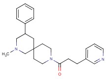 2-methyl-4-phenyl-9-[3-(3-pyridinyl)propanoyl]-2,9-diazaspiro[5.5]undecane