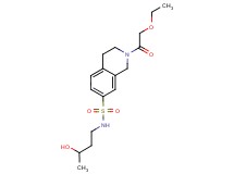 2-(ethoxyacetyl)-N-(3-hydroxybutyl)-1,2,3,4-tetrahydroisoquinoline-7-sulfonamide