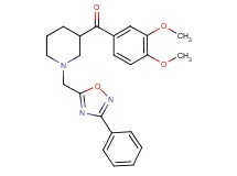 (3,4-dimethoxyphenyl){1-[(3-phenyl-1,2,4-oxadiazol-5-yl)methyl]-3-piperidinyl}methanone