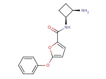 N-[(1S*,2R*)-2-aminocyclobutyl]-5-phenoxy-2-furamide
