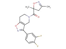 3-(3,4-difluorophenyl)-5-[(3,5-dimethyl-4,5-dihydroisoxazol-5-yl)carbonyl]-4,5,6,7-tetrahydroisoxazolo[4,5-c]pyridine