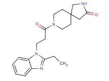 8-[3-(2-ethyl-1H-benzimidazol-1-yl)propanoyl]-2,8-diazaspiro[4.5]decan-3-one