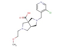 (3aS*,6aS*)-2-[(3-chloropyridin-4-yl)methyl]-5-(2-methoxyethyl)hexahydropyrrolo[3,4-c]pyrrole-3a(1H)-carboxylic acid