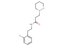 N-[2-(2-chlorophenyl)ethyl]-3-(1,2-oxazinan-2-yl)propanamide